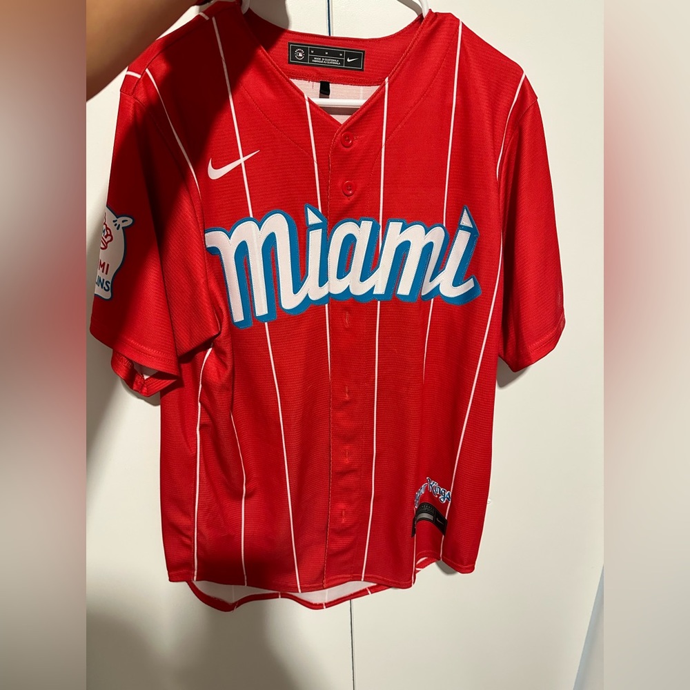 Miami Marlins Aguilar 99 jersey